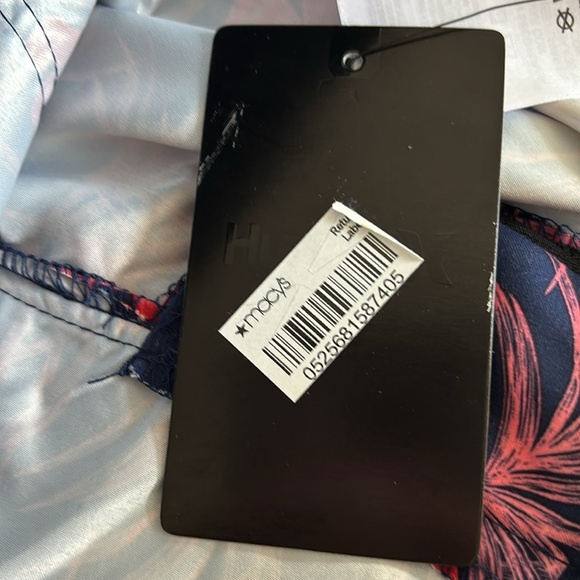 Hurley Boy’s Blue and Red Board Shorts with Tropical Design - Picture 13 of 13